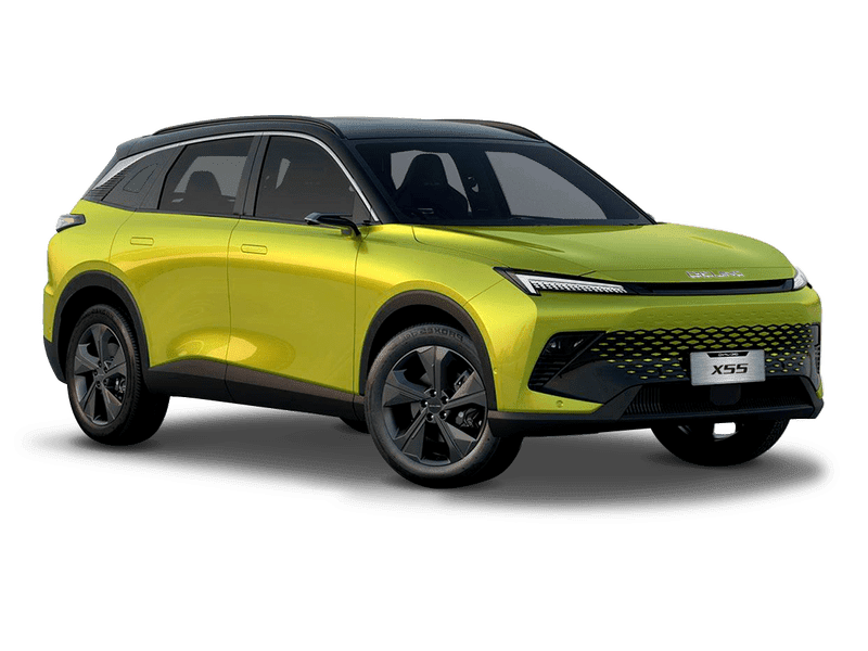Купить BAIC X55 в Перми - Жёлтый металлик с чёрной крышей